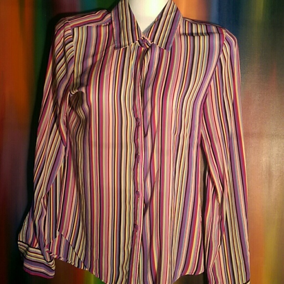 Laundry by Shelli Segal Button Down Blouse - Picture 3 of 7